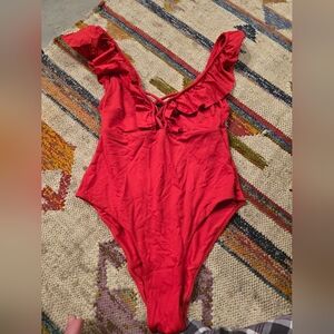 H&M Red Ruffled Kids Bodysuit